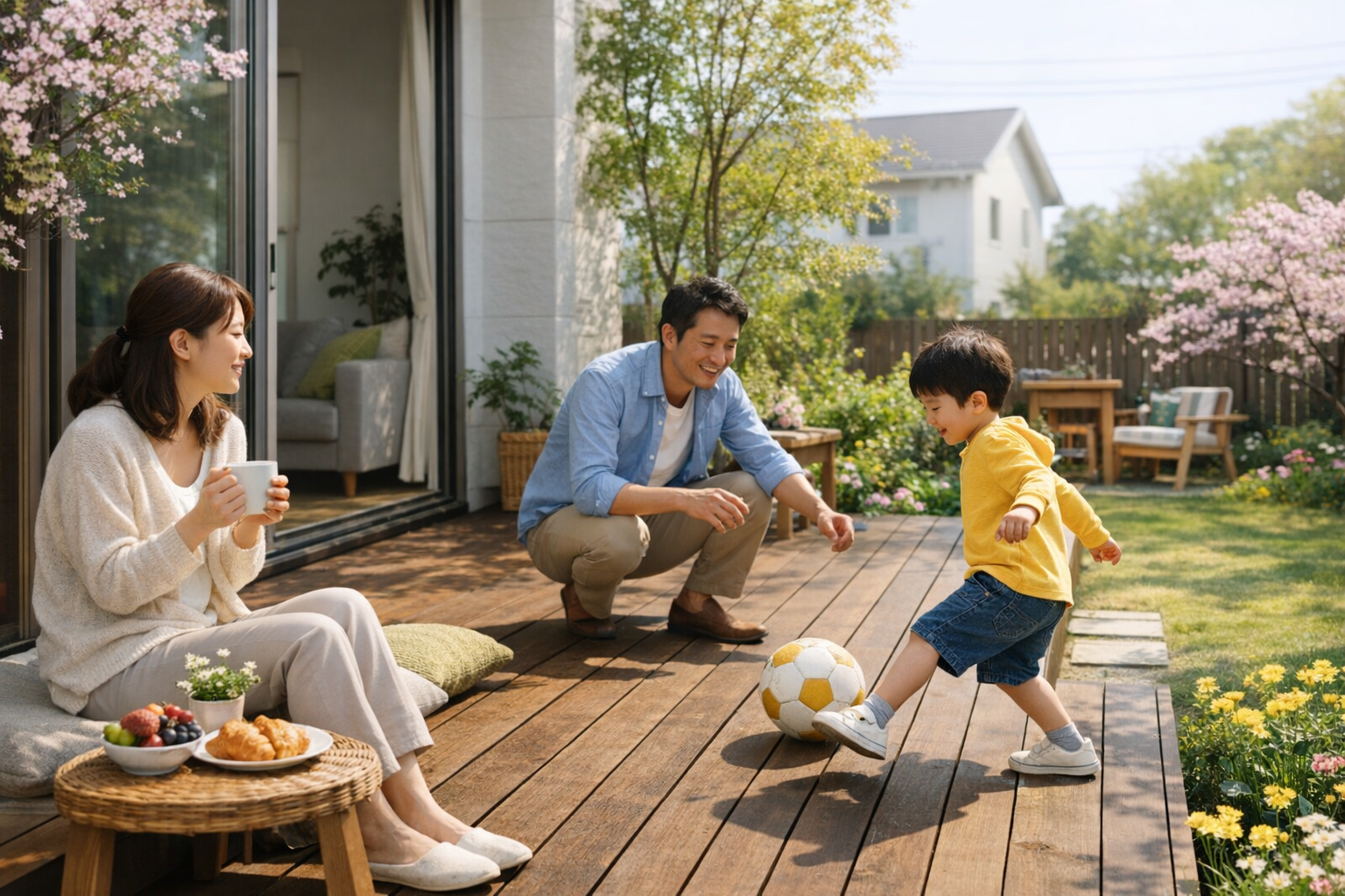 春は外まわりリフォームのチャンス！ウッドデッキ・テラスのすすめ