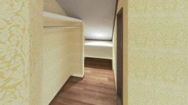 【３Dパース】<br />
３F収納スペース